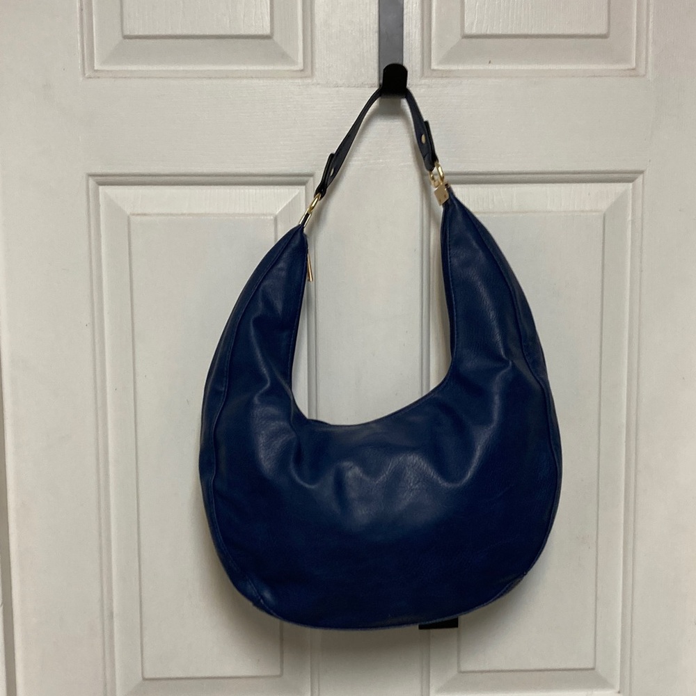 Elegant Navy Blue Hobo Bag